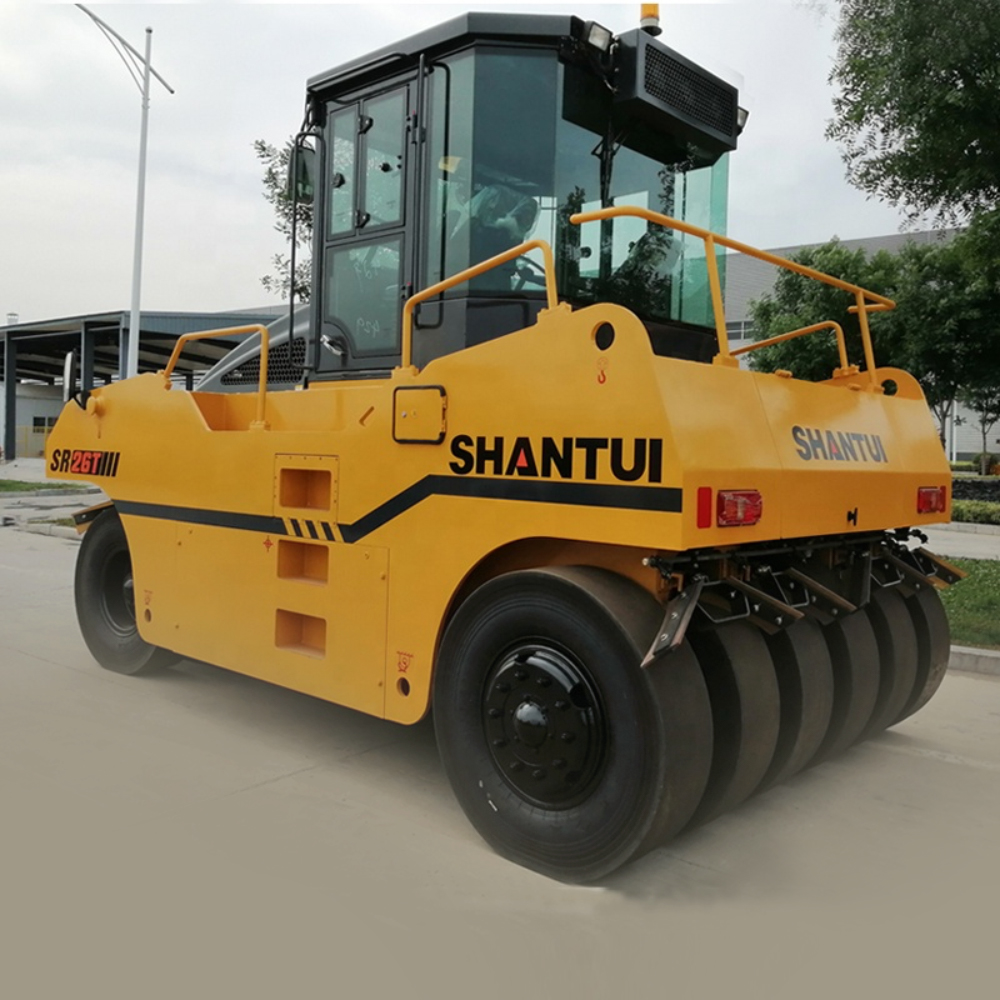 Shantui 16ton SR26T 118kw for Asphalt Road Construction new tire road roller price