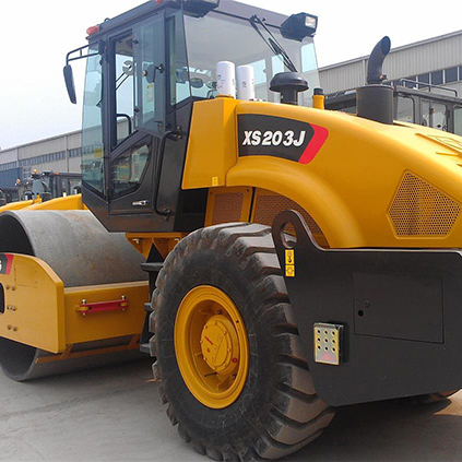 XCMG 20 ton XS203J vibratory rc new single drum road roller compactor machine