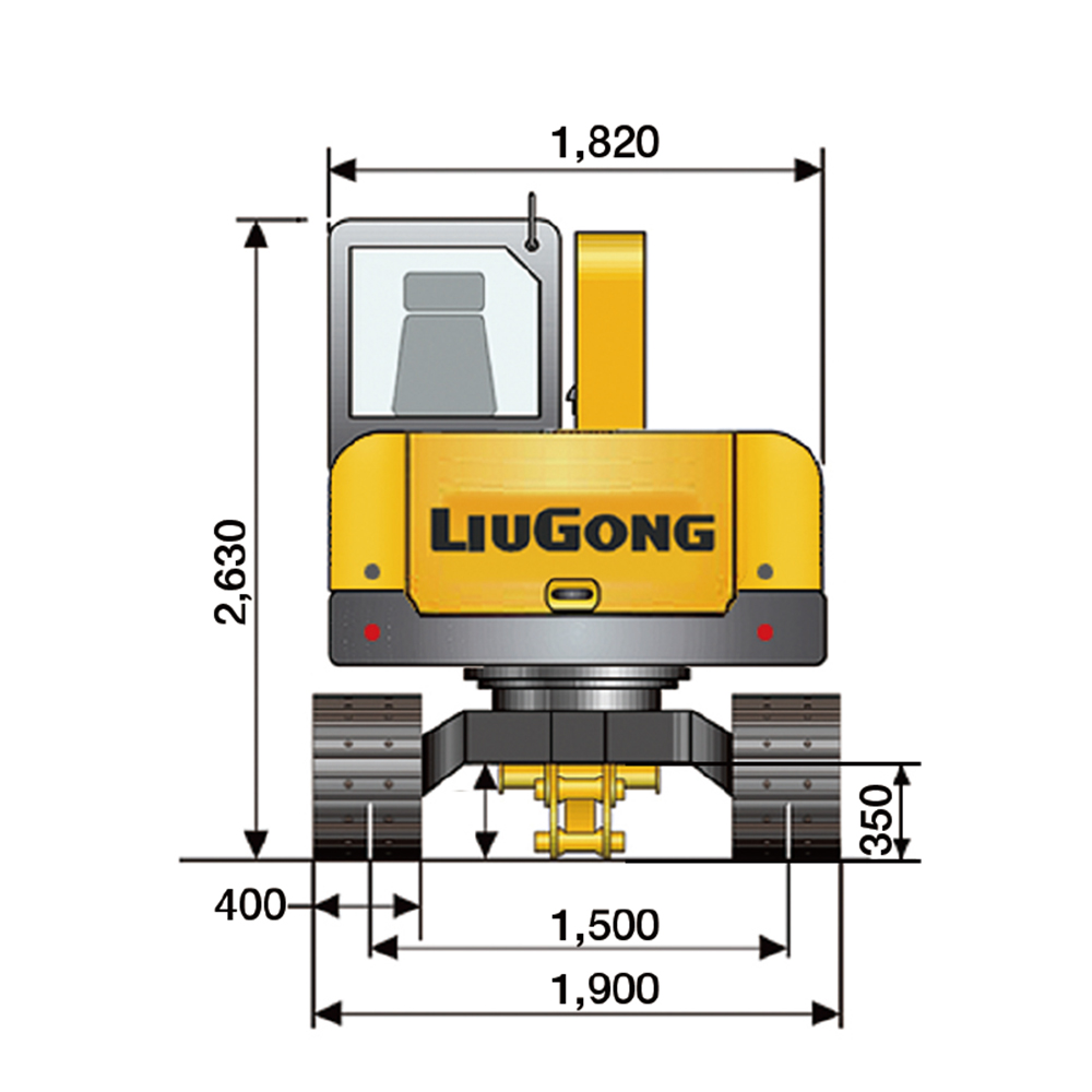 LIUGONG 6 ton New China Good Price Of Hydraulic Crawler Excavators Digger machine 906D earthmoving machine
