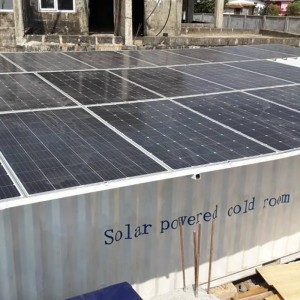 20ft Mobile Container Best Solar power cold storage room for fish meat vegetable,ice store Solar cold room