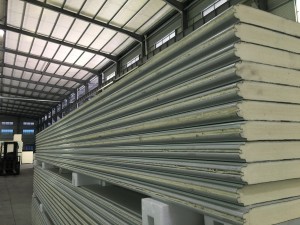 50mm75mm insulated polyurethane pu sandwich panel wall for cold room