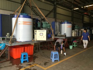 CSCPOWER 2021 china new solar powered ice flake making machine 10 tons for fowl/poultry slaughtering meat processing