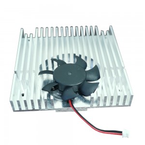 Disipador de calor mecanizado por extrusión OEM/ODM con ventilador para solución de refrixeración