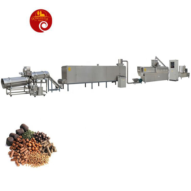 Pet dog ukutya fish feed pellet making processing extruder machine production line