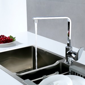 DZR Латунный кухонный смеситель для горячей и холодной воды с поворотом на 360 градусов