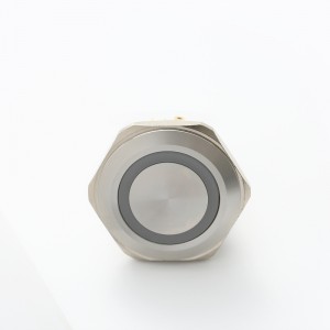 Interruptor de botón de metal de acero inoxidable antivandalismo iluminado con anillo de 30 mm ELEWIND (PM301F-11■E/J/△/▲/S)