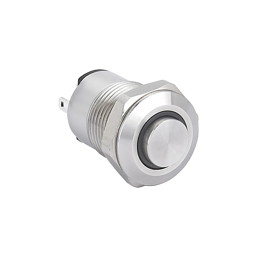 12MM novi metalni prekidač od nehrđajućeg čelika s trenutnim ili zaključanim gumbom s prstenastim LED svjetlom PM125F(H)-10E/S