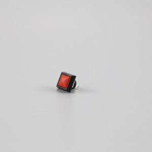 ELEWIND мгновенный черный алюминиевый корпус цветной металлический кнопочный переключатель 1NO (PM121B-10 / A)