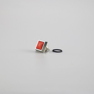 ELEWIND 순간 블랙 알루미늄 바디 컬러풀 1NO 메탈 푸시 버튼 스위치 (PM121B-10/A)
