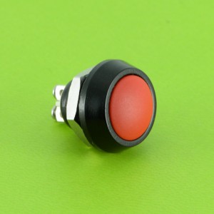 ELEWIND momentané corps en aluminium noir coloré 1NO interrupteur à bouton-poussoir en métal (PM121B-10/A)