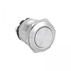 19MM ກະແສໄຟຟ້າສູງ 20A ໂລຫະສະແຕນເລດ 10NO ປຸ່ມກົດປຸ່ມຊົ່ວຄາວຫຼື latching ບໍ່ມີໄຟ LED PM196F-10/J/S
