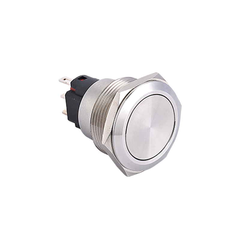 ELEWIND 19mm 22mm μεταλλικό Ανοξείδωτο ατσάλι 1NO1NC διακόπτης κουμπιού στιγμιαίας μανδάλωσης χωρίς φως LED PM225F-11/S
