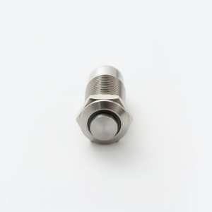 ELEWIND 12mm latching on-off type metaal RVS mei ring Ferljochte ljocht drukknop switch (PM123H-10ZE/J/S)