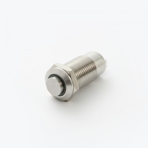 ELEWIND 12mm लॅचिंग ऑन-ऑफ टाईप मेटल स्टेनलेस स्टीलसह रिंग इल्युमिनेटेड लाइट पुश बटण स्विच (PM123H-10ZE/J/S)