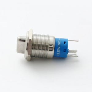 ELEWIND 19mm DPDT valgustatud metallist valikulüliti 3 asendiga hooldusnupu lüliti (PM192F-22X/31/R/12V/S/IP65)