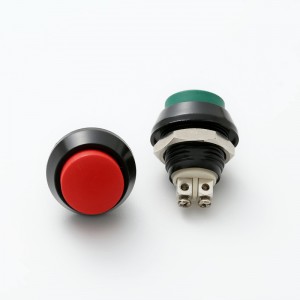 Кнопкавы пераключальнік ELEWIND з высокім купалам 12 мм (PM121G-10/R/A)