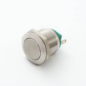 ELEWIND 19mm क्षणिक (1NO) स्टेनलेस स्टील पुश बटन स्विच (PM191H-10/J/S，PM191F-10/S，PM191B-10/S))