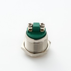 ELEWIND pòt klòch senbòl 1NO metal Nikèl plake an kwiv pouse bouton switch (PM191B-10/N ak pòt klòch senbòl)