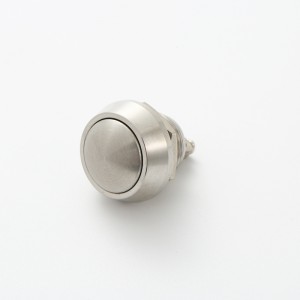 ELEWIND 12mm de metal momentâneo Aço inoxidável 10NO interruptor de botão de campainha, PM121B-10/S