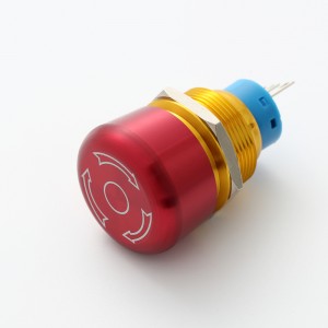 ELEWIND 19 mm nødsopplåsing av/på stopp rød Trykknappbryter Utstyr Heis Heis(PM192F-11TSB,CE,ROHS)