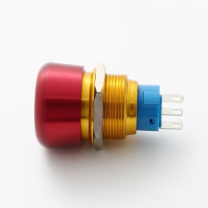 ELEWIND 19 mm avarinio grybo užrakto įjungimo/išjungimo stabdiklis raudonas Mygtuko jungiklis Įrangos liftas (PM192F-11TSB, CE, ROHS)