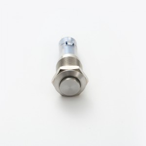 ELEWIND 12mm kecil/mini sesaat atau jenis kait logam Baja tahan karat tanpa sakelar tombol tekan ringan (PM12H-11/S)