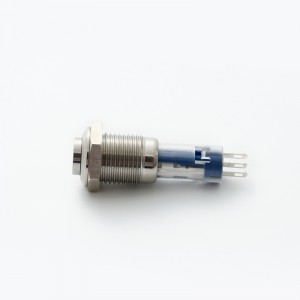 ELEWIND 12mm μικρό/μίνι στιγμιαίο ή μανδαλώσιμου τύπου μεταλλικό Ανοξείδωτο ατσάλι χωρίς διακόπτη ελαφρού κουμπιού (PM12H-11/S)