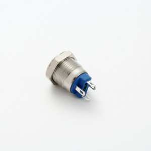 ELEWIND 12 mm anti-vandal kort kropsbelyst strømsymbol trykknapkontakt (PM121F-10DT/J/R/12V/S)