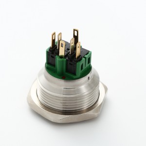 ELEWIND 30 мм антивандальный металлический кнопочный переключатель из нержавеющей стали с кольцевой подсветкой (PM301F-11E/G/12V/S, PM301F-22ZE/G/12V/S)
