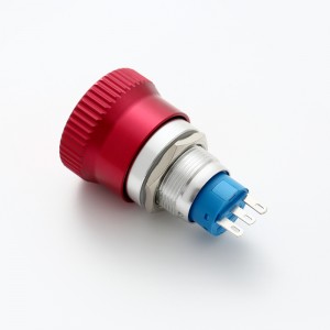 ELEWIND 19mm cendawan kecemasan melekap hidup/mati berhenti merah Suis butang tekan Lif Lif Peralatan (PM192F-11TS)