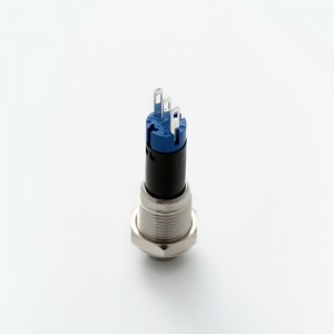 ELEWIND 10 mm küçük/mini anlık veya mandallı tip metal Paslanmaz çelik, ışıklı düğme anahtarı olmadan (PM10H-11/S)