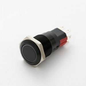 ELEWIND 16mm Fiksējoša vai īslaicīga tipa RGB LED krāsains trīskrāsu gaisma 1NO1NC (PM162F-11ZE/J/RGB/12V/A 4 tapas LED)