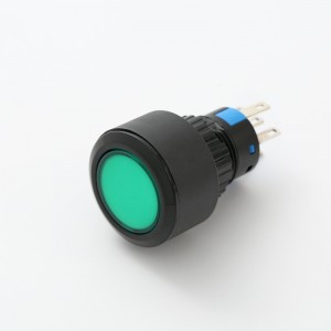 Interrupteur à bouton-poussoir à surface plane en plastique ELEWIND 22mm (PB223PY-11ZD/G/12V ，PB223WY-11D/G/12V)