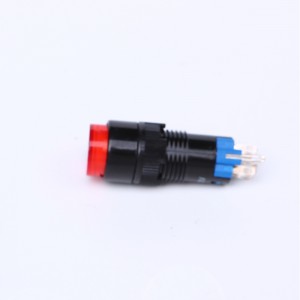 ELEWIND Interruptor de botón pulsador iluminado de 5 pines de plástico momentáneo o de enganche de 12 mm (PB121Y-11Z/R/12V, PB121Y-11/R/12V)