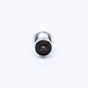 22mm çîmentoyê çîmentoyê metal Aluminium anodîzekirî soketa girêdana USB-yê USB2.0 Micro Female B ber B nêr