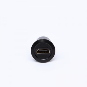 22mm માઉન્ટિંગ વ્યાસ મેટલ એલ્યુમિનિયમ એનોડાઇઝ્ડ યુએસબી કનેક્ટર સોકેટ USB2.0 HDMI સ્ત્રીથી પુરૂષ
