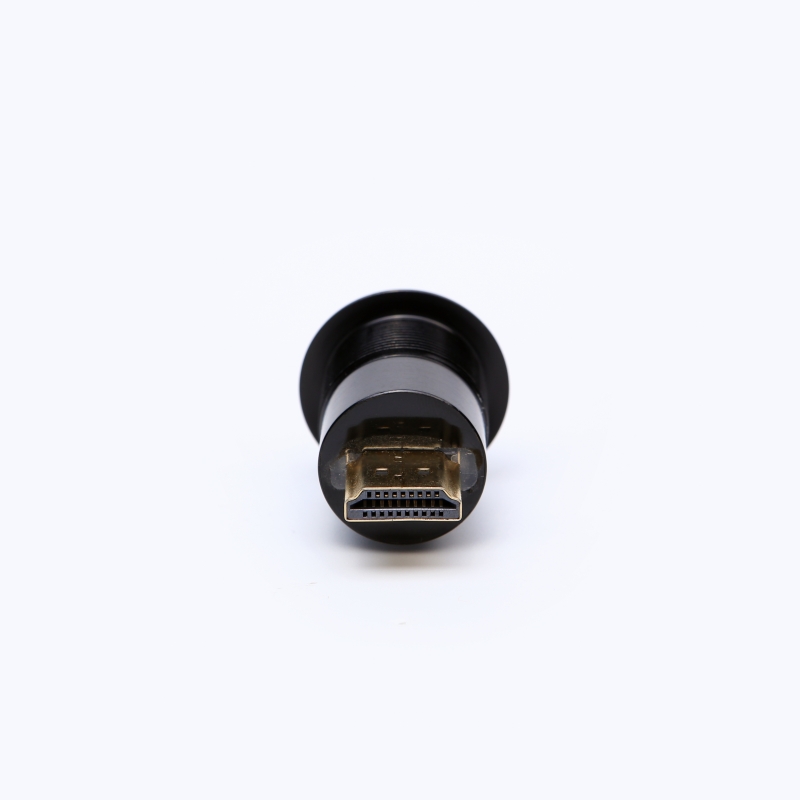 22mm mounting diameter metaal Aluminium anodisearre USB connector socket USB2.0 HDMI to male Supplier eksporteur