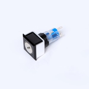 ELEWIND 22 мм пластыкавы 5-контактны клеммны квадратны перамыкач блакіроўкі з падсветкай (PB223PF-11Y/21A/G/12V, PB223WF-11Y/21A/G/12V)