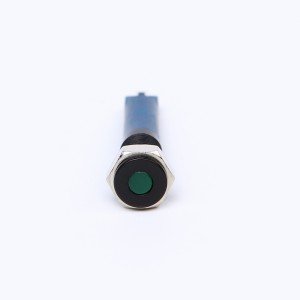 Metallu da 6 mm in ottone neru o in acciaio inox o ottone nichelatu impermeabile IP67 Indicatore LED (PM06F-D/G/12V/A)