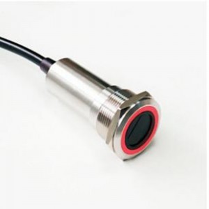 22 mm metāla tipa bezkontakta slēdzis ON-OFF tips ar apgaismotu apli (EW-22E10BYSSR12, Rohs,)