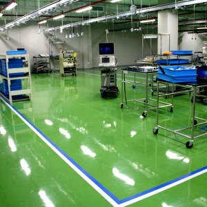 Pittura di rivestimentu antistaticu di pavimentu epossidicu di una larga gamma di culori cù resina epossidica