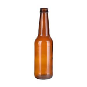 Bouteille en verre de bière ambrée à bon prix