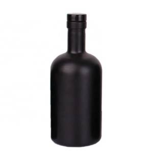 Matte Glass Vodka Rum Liquor Spirit Bottle