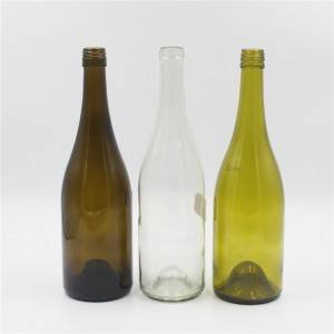 Sklenená fľaša na víno so skrutkovacím uzáverom