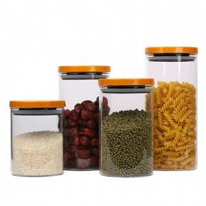 Food grade borosilicate glass jar