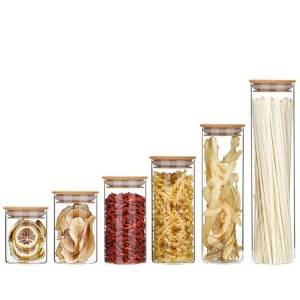Food grade borosilicate glass jar