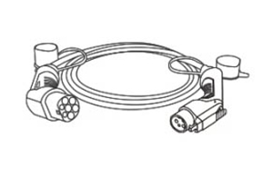 Cable de carga EV tipo 1 a tipo 23