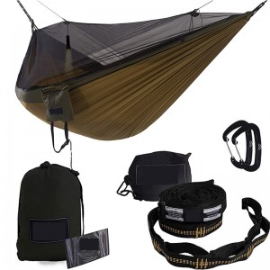 HM009 Outdoor nylon portable mosquito net hammock