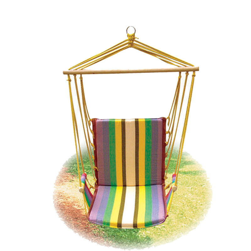 HC005 ručne vyrábaná drevená plátenná hojdacia stolička Odporúčaný obrázok