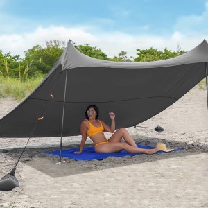 Lycra Outdoor Camping Equipment Waterproof Tent tarp para sa Beach CT027